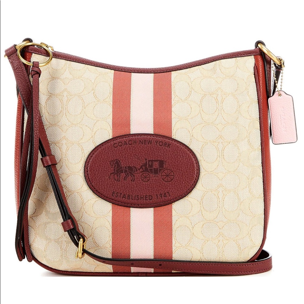 Coach NWT Chaise Signature Jacquard Crossbody
